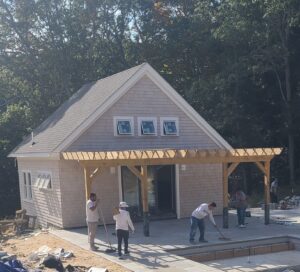 A detached ADU being built by our team